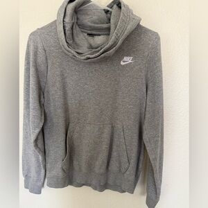 Nike Heather Gray Cowl Pullover Hoodie